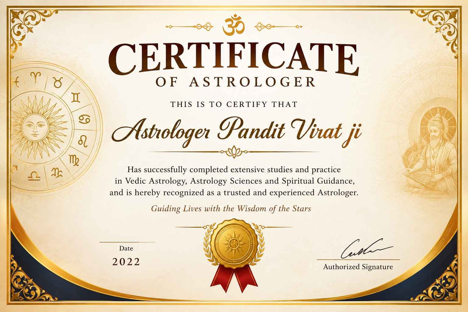 Vedic Certificate